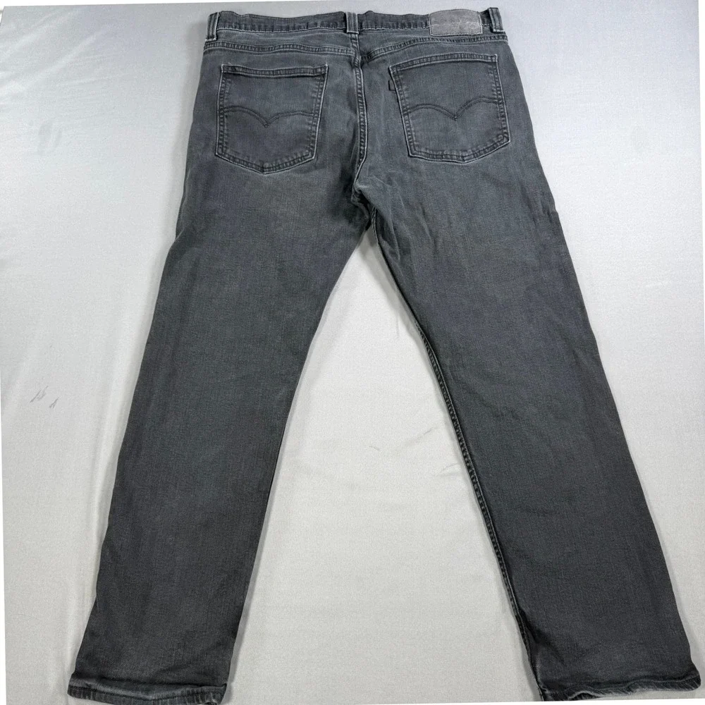 Levi's 508 Regular Taper Jeans Men's W36 L30 Black Washed Denim Pants